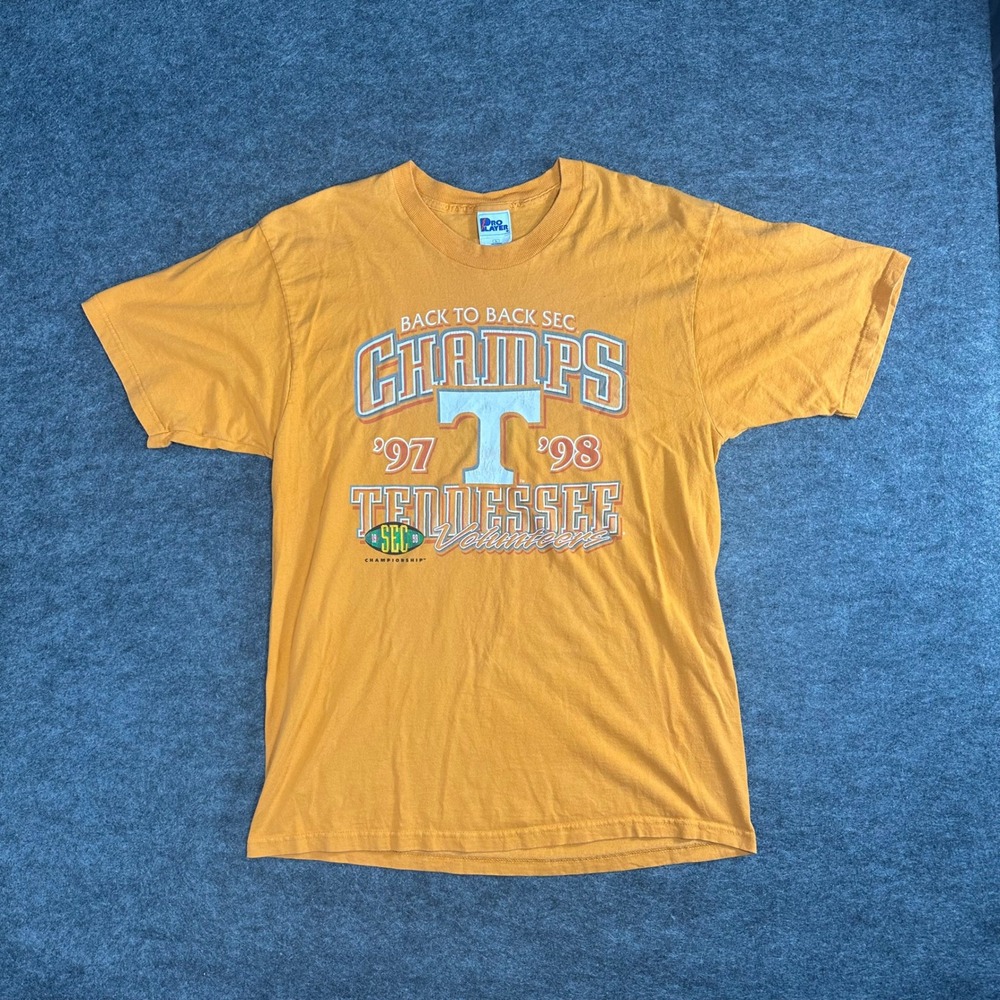 Vintage 90s Pro Player Tennessee Back to Back SEC Champs 97-98 T Shirt‎ Mens L